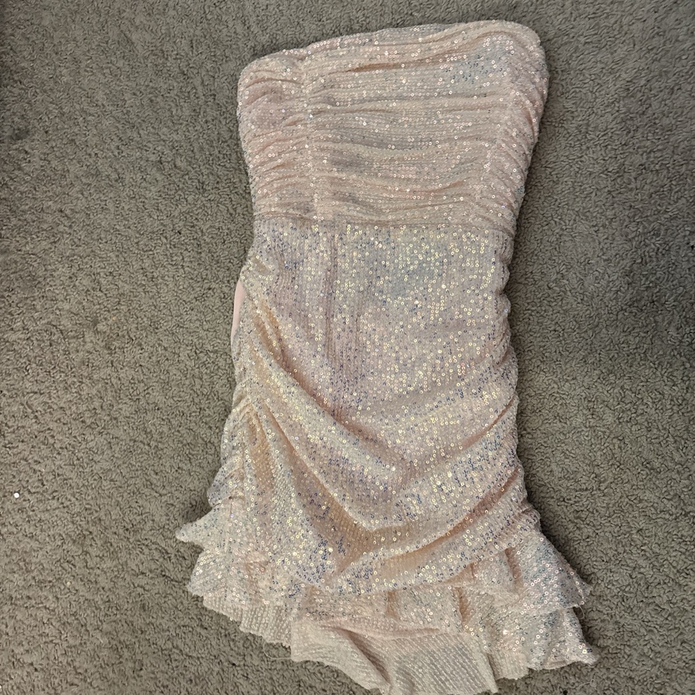 Lucy in the Sky Pink Sequin Mini Dress